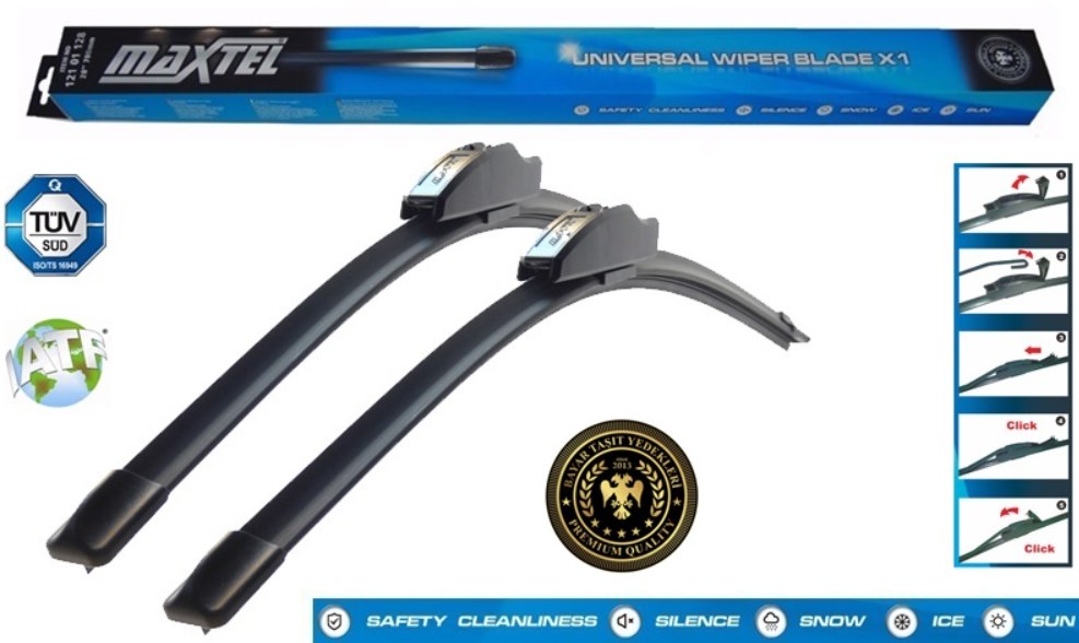 MAXTEL 12101014 UNİVERSAL MUZ TİPİ SİLGİ SÜPÜRGESİ 350 MM 14"// RBW91014