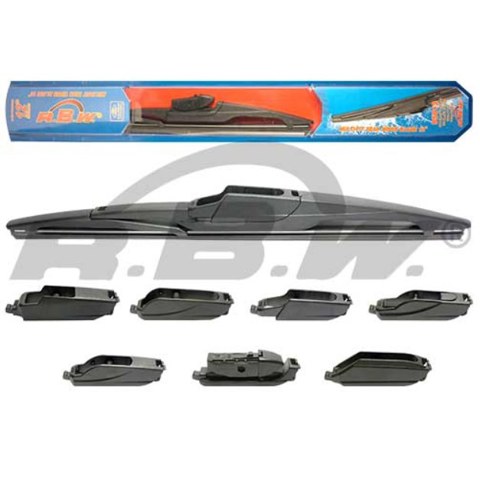 Multi-Fit Rear Wiper Blade 300 mm / 12 Inch with 7 Adapters // RBW 95012