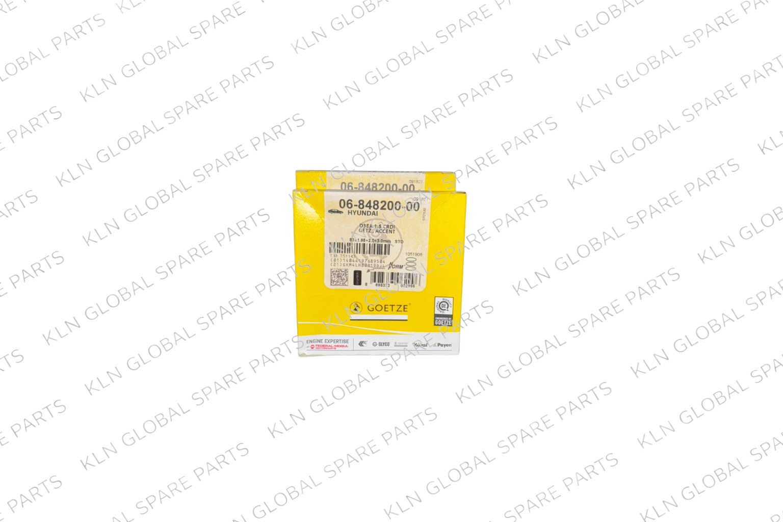 Engine Piston Ring Set (83.00 mm STD) for Hyundai Accent 1.5 CRDi D3EA (3-Cylinder)