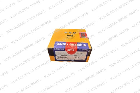 Engine Piston Ring Set (76.00 mm 0.50 Oversize) for Mitsubishi Lancer / Hyundai Excel 1.5 4G15