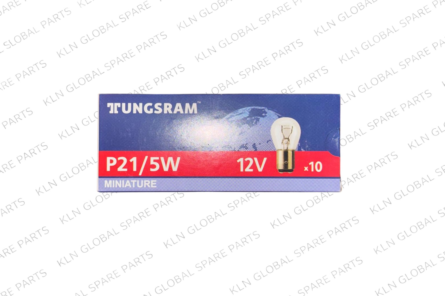 Tungsram Çift Duy Düz Tırnak Ampul 12V P21/5W (10 Adet)